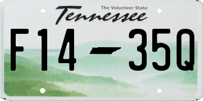 TN license plate F1435Q
