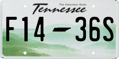 TN license plate F1436S