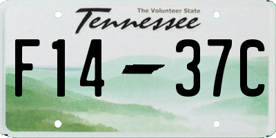 TN license plate F1437C