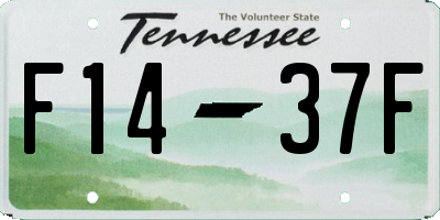 TN license plate F1437F