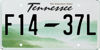 TN license plate F1437L