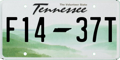 TN license plate F1437T