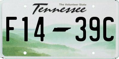 TN license plate F1439C