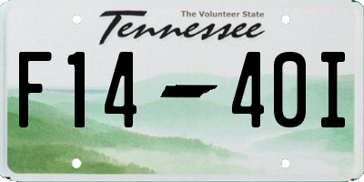 TN license plate F1440I
