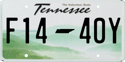 TN license plate F1440Y