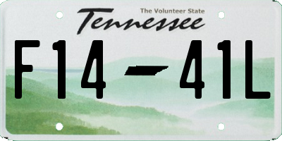 TN license plate F1441L