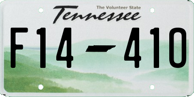 TN license plate F1441O