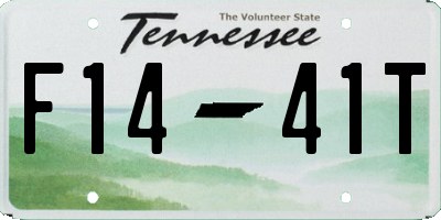 TN license plate F1441T