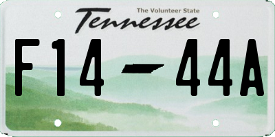 TN license plate F1444A