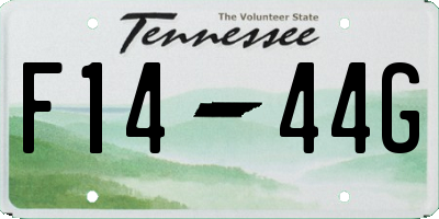 TN license plate F1444G