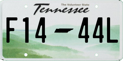 TN license plate F1444L