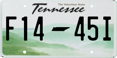 TN license plate F1445I