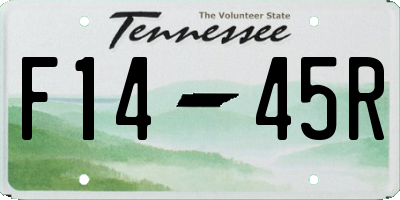 TN license plate F1445R