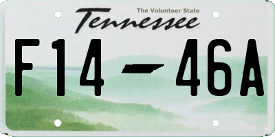TN license plate F1446A