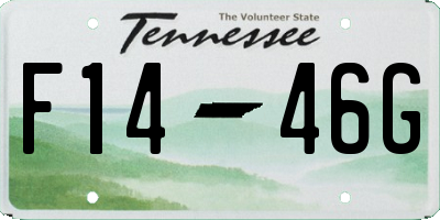 TN license plate F1446G