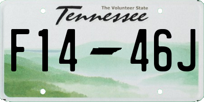TN license plate F1446J