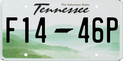 TN license plate F1446P