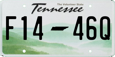 TN license plate F1446Q