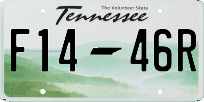 TN license plate F1446R