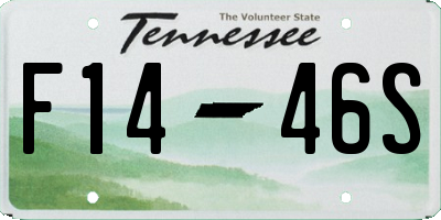 TN license plate F1446S