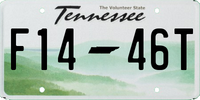 TN license plate F1446T