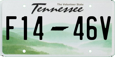 TN license plate F1446V