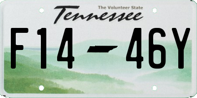 TN license plate F1446Y