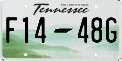 TN license plate F1448G