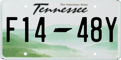 TN license plate F1448Y
