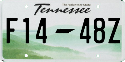 TN license plate F1448Z