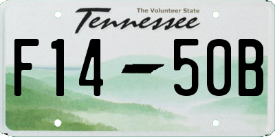 TN license plate F1450B