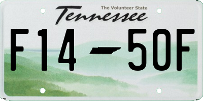 TN license plate F1450F