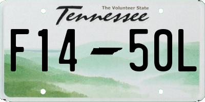 TN license plate F1450L