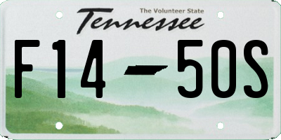 TN license plate F1450S