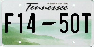 TN license plate F1450T