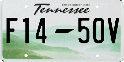TN license plate F1450V
