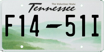 TN license plate F1451I