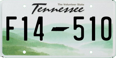 TN license plate F1451O