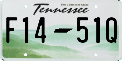 TN license plate F1451Q