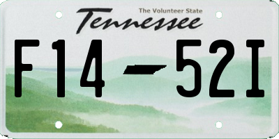 TN license plate F1452I