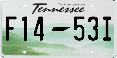 TN license plate F1453I