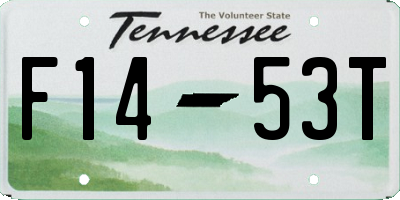 TN license plate F1453T
