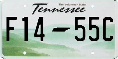 TN license plate F1455C