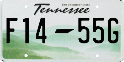TN license plate F1455G