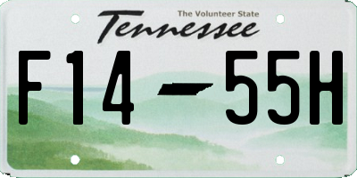 TN license plate F1455H