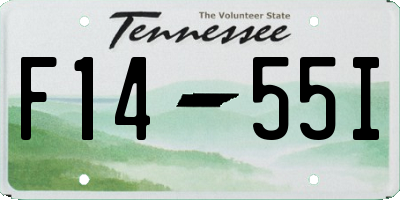 TN license plate F1455I