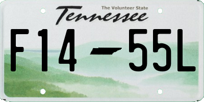 TN license plate F1455L