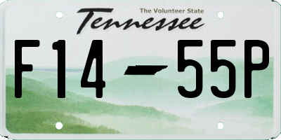 TN license plate F1455P
