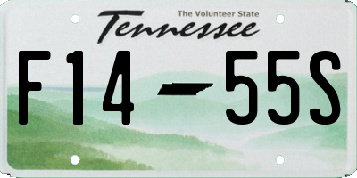 TN license plate F1455S