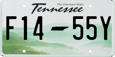 TN license plate F1455Y